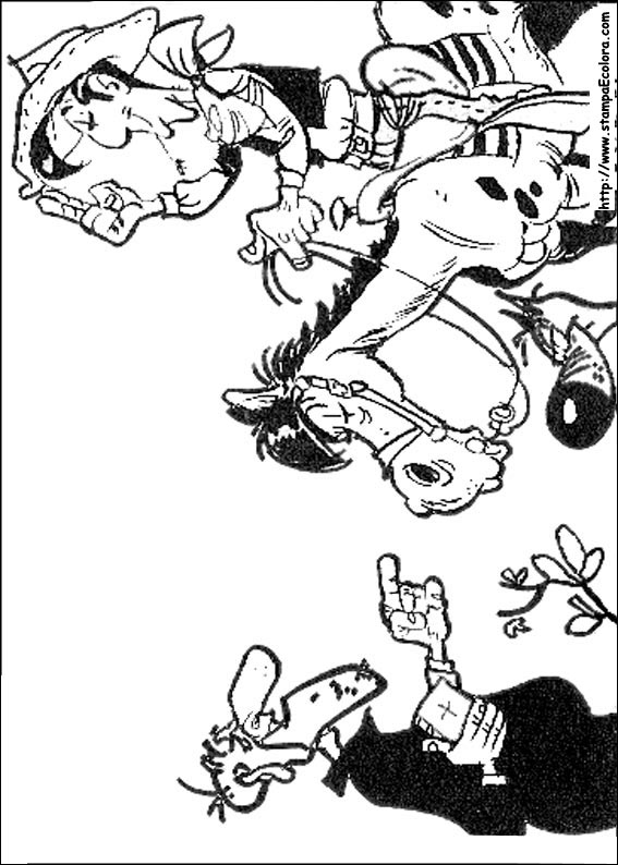 Disegni Lucky Luke